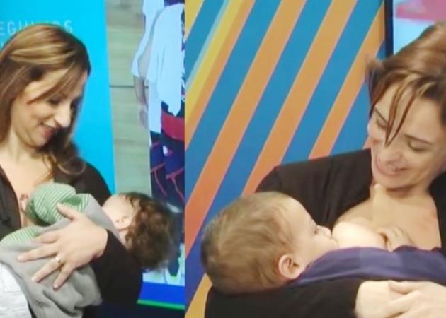 Δημοσιογράφοι θήλασαν τα μωρά τους σε Live μετάδοση στην TV!