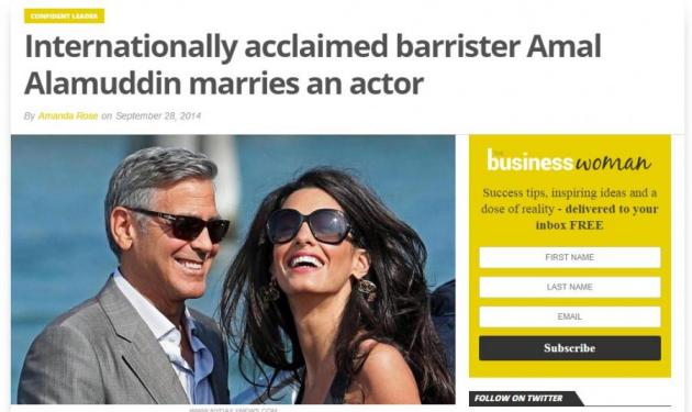 Τo site που έγραψε: Η διεθνώς καταξιωμένη δικηγόρος παντρεύτηκε ένα ηθοποιό!
