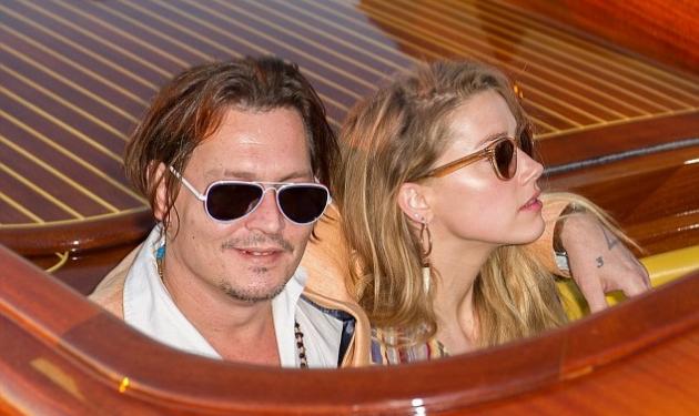 Αυτό είναι έρωτας! Ρομαντική βόλτα με τη γόνδολα για τον Johnny Depp και την Amber Heard!