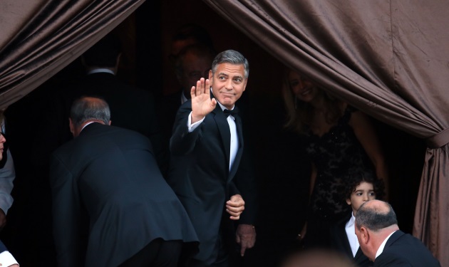 George Clooney – Amal Alamuddin: Οι πρώτες φωτογραφίες από τον γάμο τους στη Βενετία!