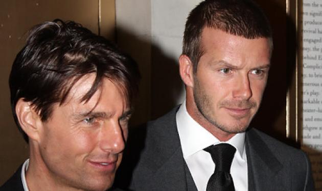 Ο Τοm Cruise ενθαρρύνει τον David Beckham να γίνει ηθοποιός!