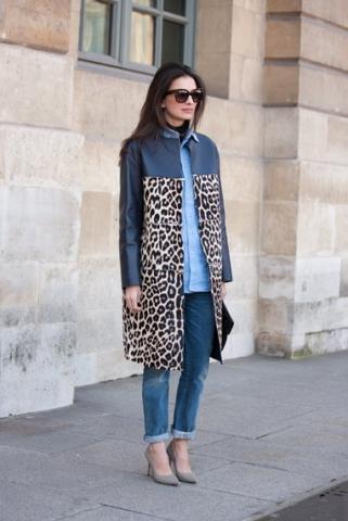 Παρίσι με denim και leopard prints