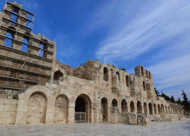 Το Ηρώδειο χωρίς σκαλωσιές! – Δες πώς αποκαταστάθηκε ο δυτικός μετωπικός τοίχος