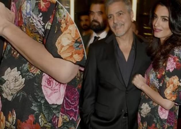 Amal Alamuddin: Η πρώτη επίσημη εμφάνιση με φουσκωμένη κοιλιά αγκαλιά με τον George Clooney! [vid]