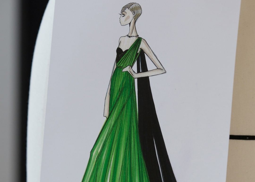 Δες πως ο οίκος Dior σχεδίασε το iconic πράσινο φόρεμα της Charlize Theron για τις Χρυσές Σφαίρες!