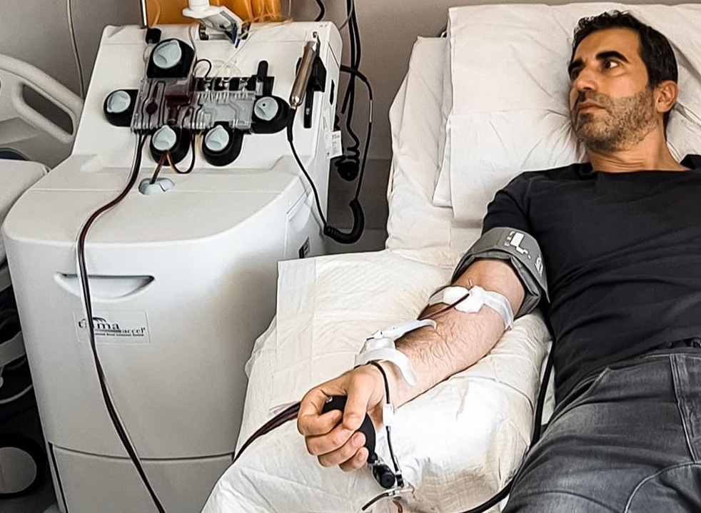 Μίλτος Καμπουρίδης: Έδωσε πλάσμα με αντισώματα του covid 19 για θεραπεία συμβατού ασθενούς! Φωτογραφίες