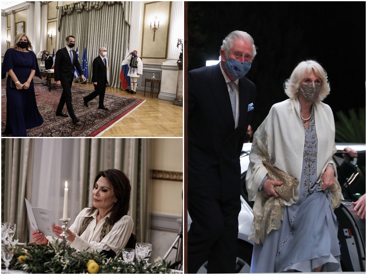 10 +1 φωτογραφίες από το “βασιλικό” δείπνο στο Προεδρικό Μέγαρο – Οι  επίσημοι προσκεκλημένοι