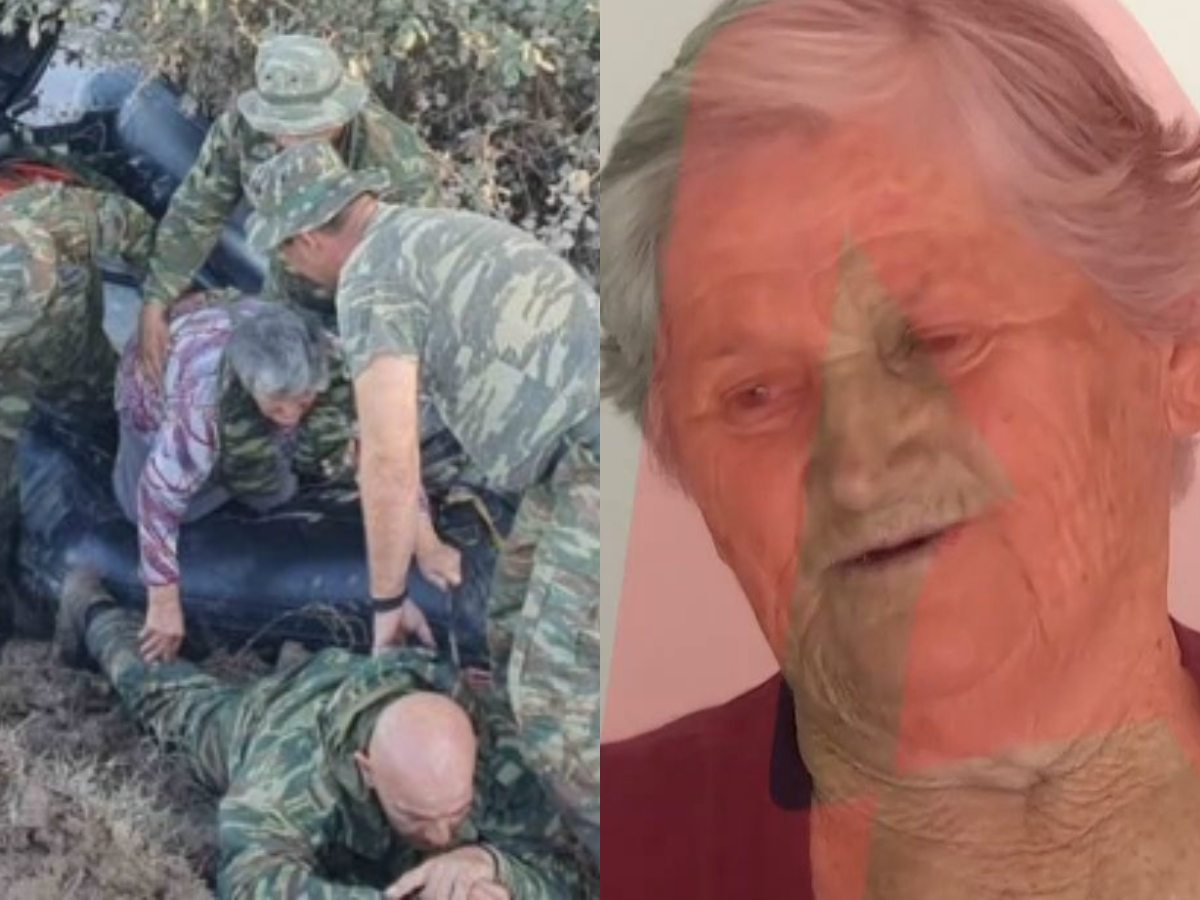 Θεσσαλία: Η εξομολόγηση της ηλικιωμένης που απεγκλωβίστηκε από τον ήρωα πεζοναύτη – «Μου έλεγε να μη φοβάμαι»