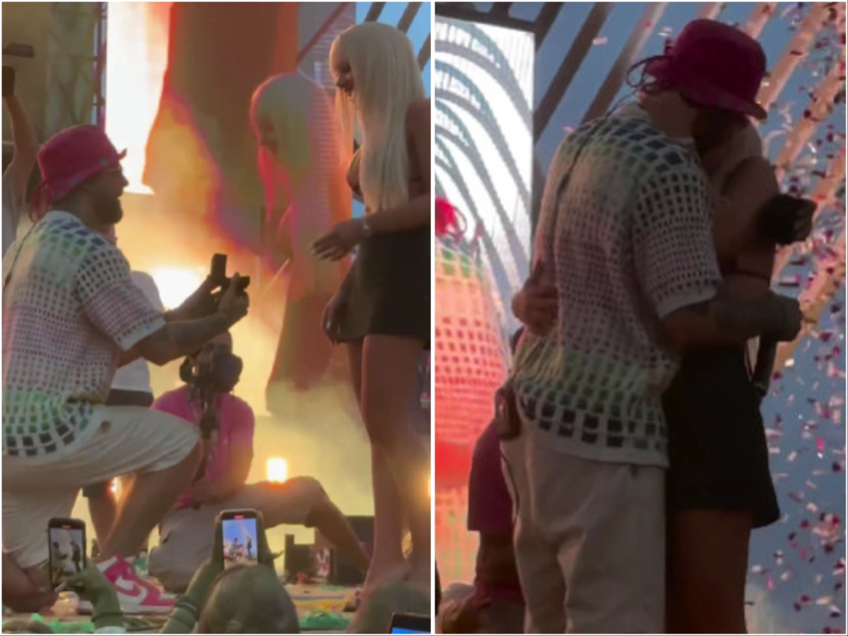 FY: Ο γνωστός ράπερ έκανε πρόταση γάμου στη σύντροφό του πάνω στη σκηνή – Βίντεο