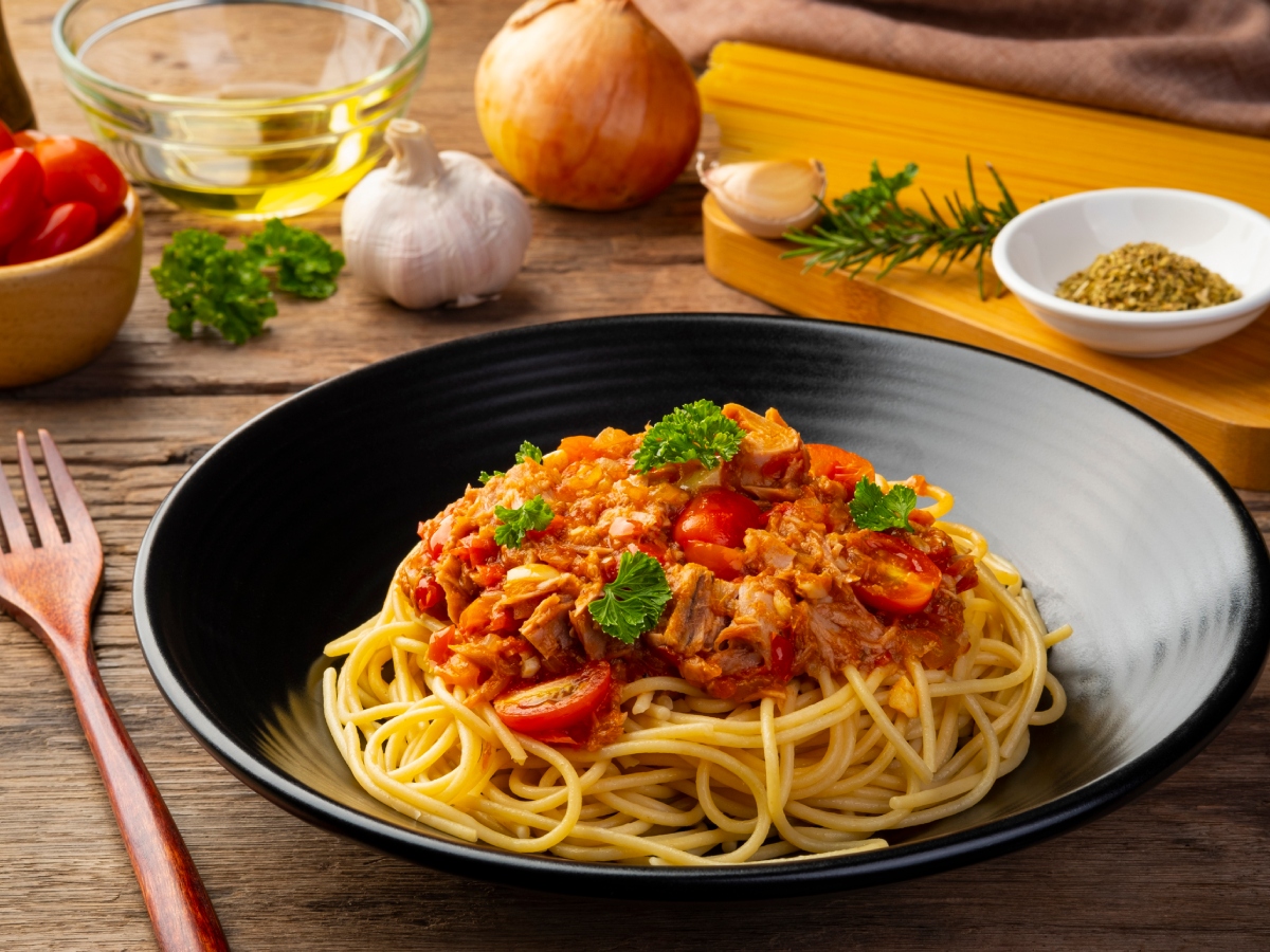 Συνταγή για spaghetti με τόνο