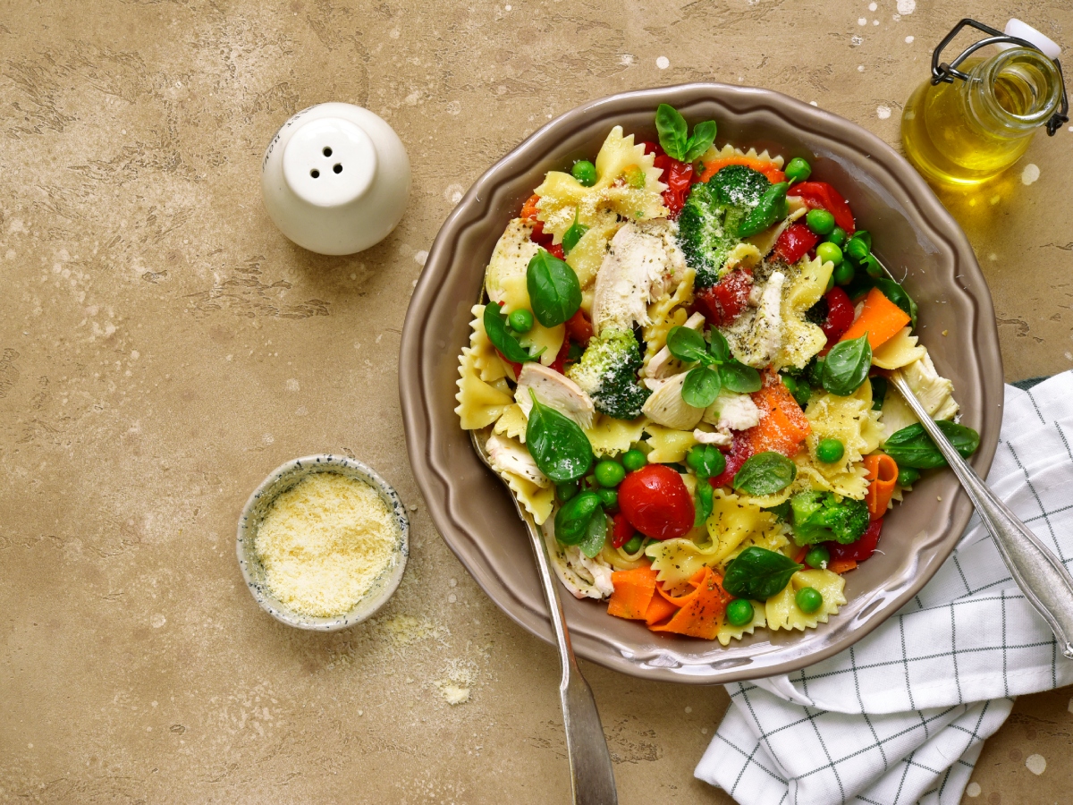 Συνταγή για pasta primavera με κοτόπουλο