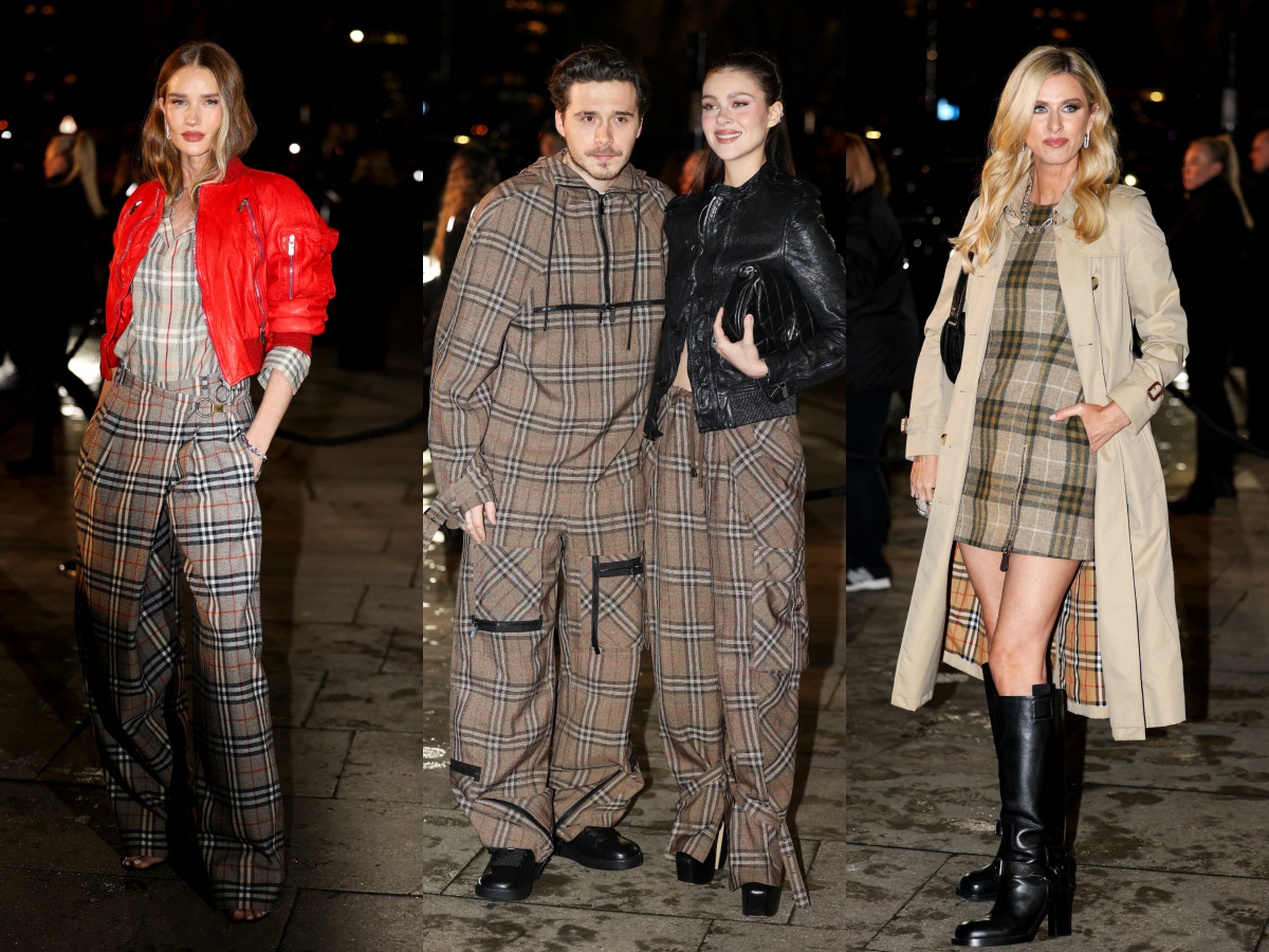 Burberry: Πως φόρεσαν οι διάσημοι καλεσμένοι το signature καρό του οίκου